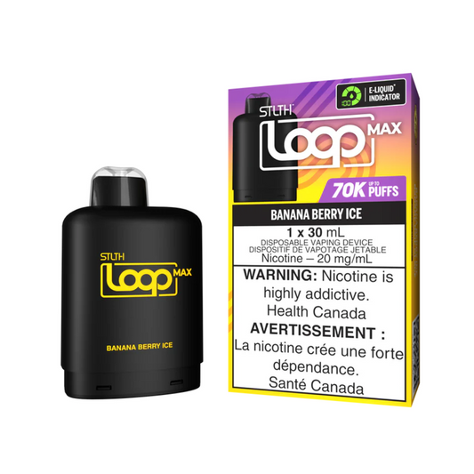 STLTH LOOP MAX Pod Pack - Banana Berry Ice